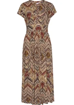 New LASCANA Midikleid Braun-Bedruckt