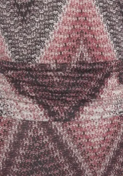 LASCANA Midikleid Sand-Bordeaux