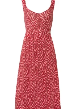 Hot LASCANA Midikleid Rot-Creme-Bedruckt