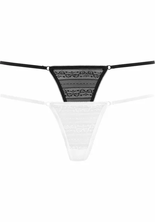 Best LASCANA Ministring Schwarz+Weis