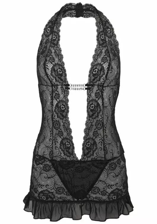 Neckholder-Body Spitzen-Bodys