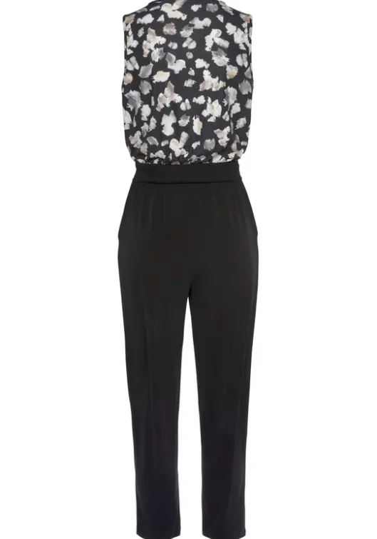 Sale LASCANA Overall Schwarz-Beige-Bedruckt