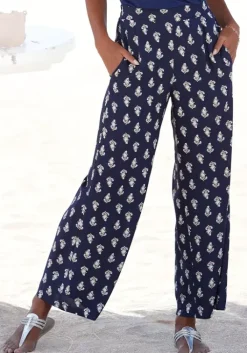 Online Vivance Palazzohose Blau-Bedruckt