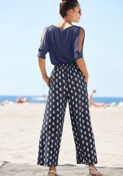Online Vivance Palazzohose Blau-Bedruckt