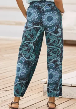 Hot Vivance Palazzohose Blau-Bedruckt