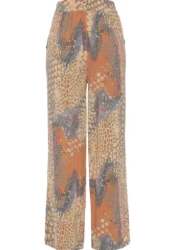 Outlet Buffalo Palazzohose Orange-Blau-Bedruckt