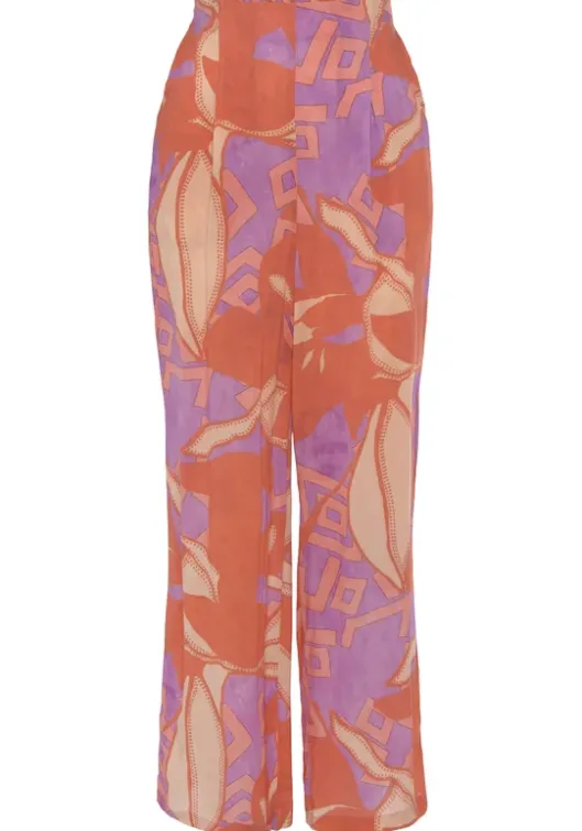 LASCANA Palazzohose Orange-Pink Bedruckt