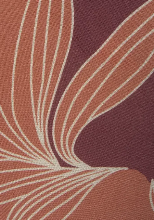 LASCANA Palazzohose Orange-Aubergine Bedruckt