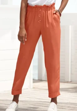 Outlet Paperbag-Hose Lange Hosen