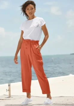 Outlet Paperbag-Hose Lange Hosen