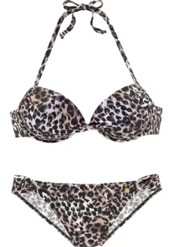 Online LASCANA Push-Up-Bikini"Raubi" Braun-Bedruckt