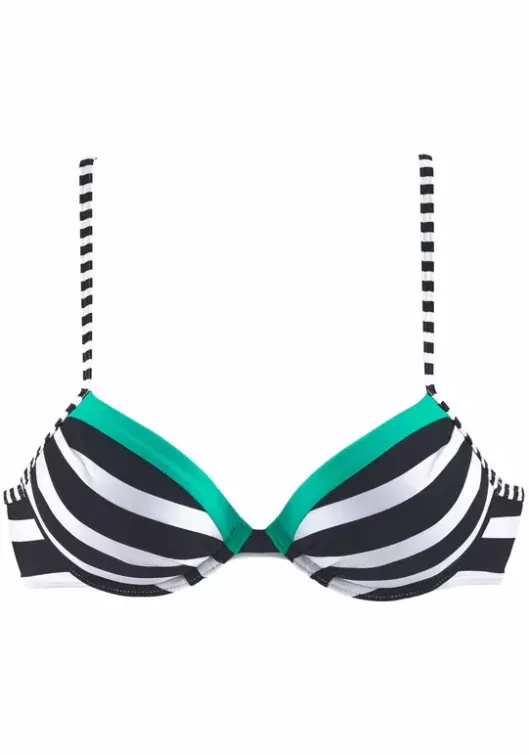 Discount KangaROOS Push-Up-Bikini-Top"Anita" Schwarz-Weis