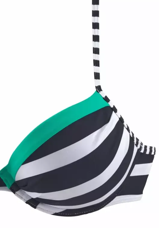 Discount KangaROOS Push-Up-Bikini-Top"Anita" Schwarz-Weis
