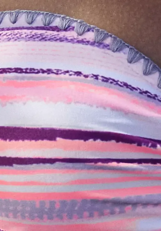 Sale Venice Beach Push-Up-Bikini"Violet" Lachs-Bedruckt