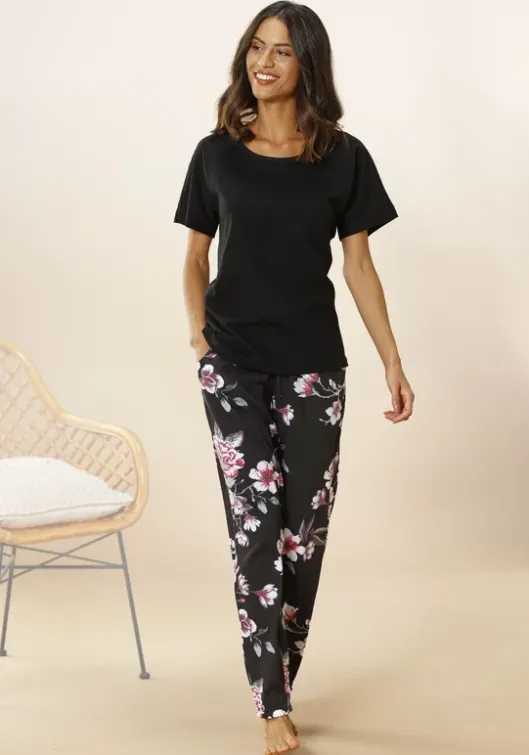 Online Vivance Dreams Pyjama Schwarz