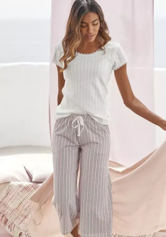 Online s.Oliver Pyjamahose Blassrosa-Gestreift