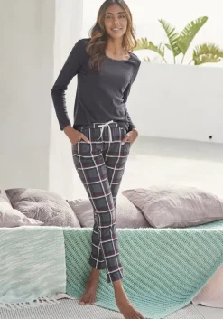 Online s.Oliver Pyjamaoberteil Graphit
