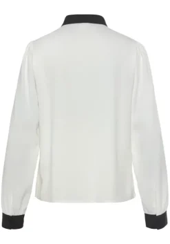 Clearance LASCANA Schlupfbluse Weis-Schwarz