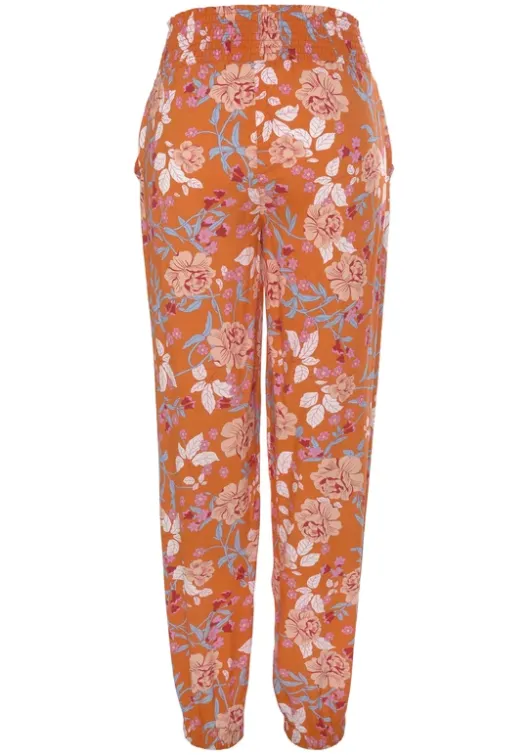 Outlet LASCANA Schlupfhose Orange Bedruckt