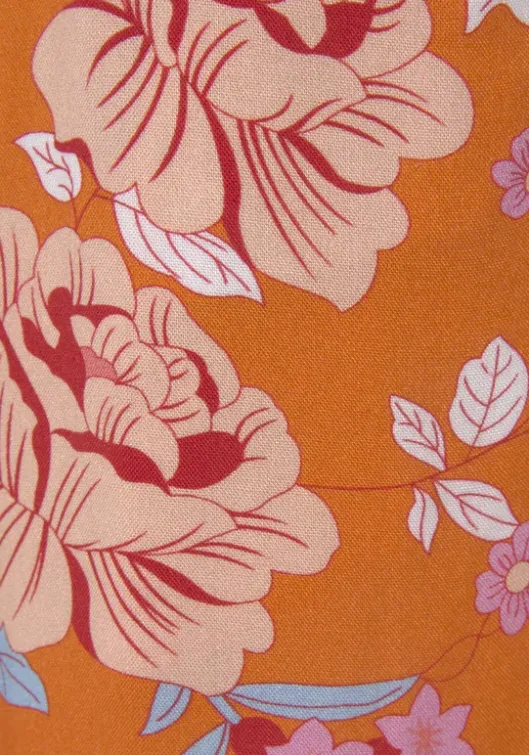 Outlet LASCANA Schlupfhose Orange Bedruckt