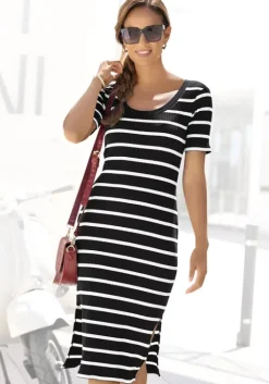 Online LASCANA Shirtkleid Schwarz-Weis-Gestreift