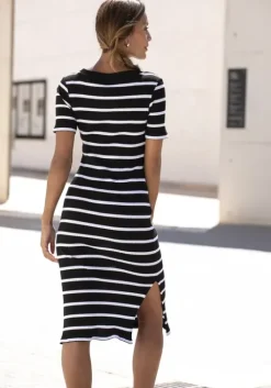 Online LASCANA Shirtkleid Schwarz-Weis-Gestreift