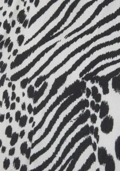 Hot Vivance Shirttop Creme-Schwarz Bedruckt
