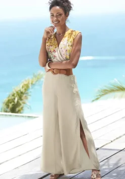 Hot LASCANA Shirttop Sand-Gelb Bedruckt