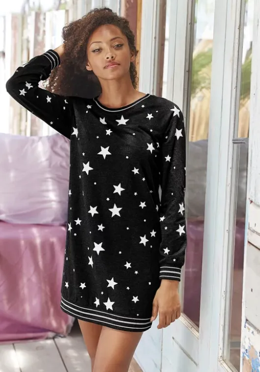 Outlet Sleepshirt"Wb#Ot4-9Sd8012021-Vd Sternedruck" Nachthemden