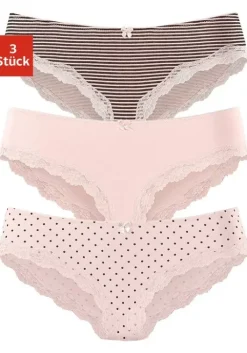 Online LASCANA Slip Rose-Gepunktet, Gestreift, Uni