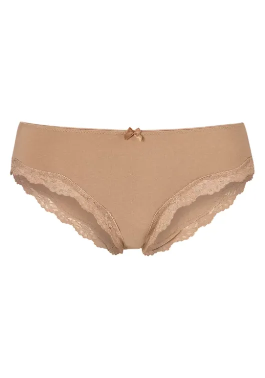Hot LASCANA Slip White, Schwarz, Beige