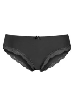 Hot LASCANA Slip White, Schwarz, Beige