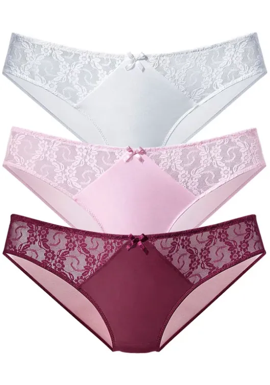 Clearance petite fleur Slip Weis+Rose+Brombeer