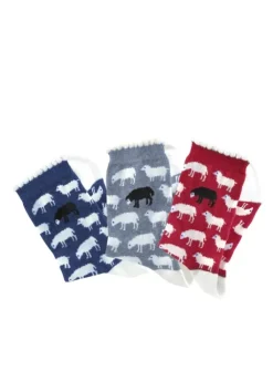 Discount H.I.S Socken 1X Jeans-Meliert, 1X Grau-Meliert, 1X Rot
