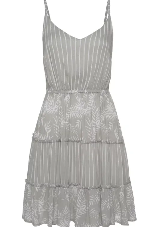 Clearance LASCANA Sommerkleid Schilfgrun-Creme Bedruckt