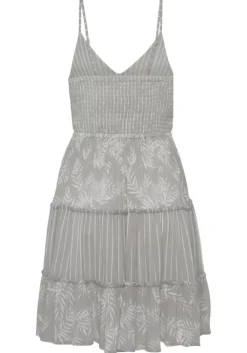 Clearance LASCANA Sommerkleid Schilfgrun-Creme Bedruckt