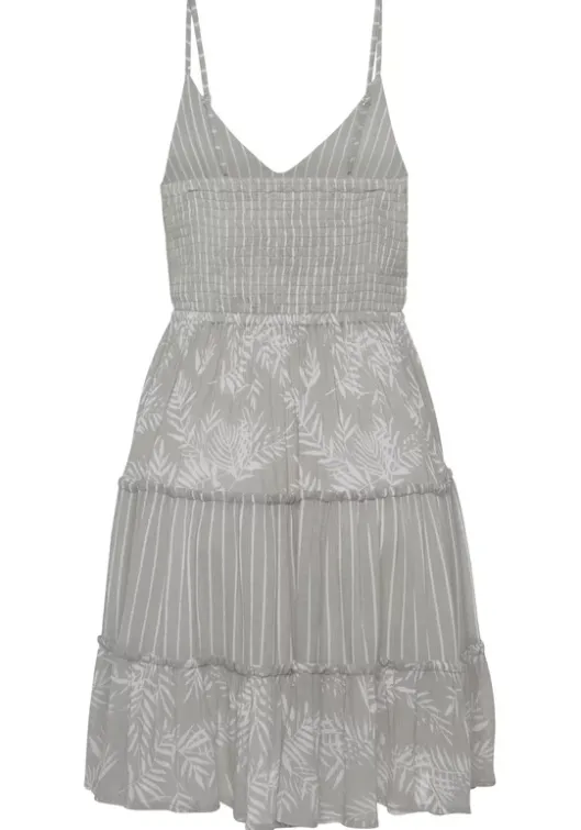 Clearance LASCANA Sommerkleid Schilfgrun-Creme Bedruckt