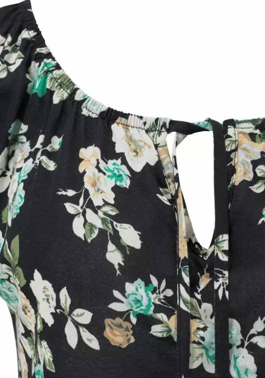 Outlet s.Oliver Sommerkleid Schwarz-Grun