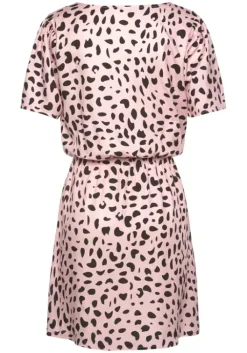 Hot Buffalo Sommerkleid Rose-Schwarz-Bedruckt