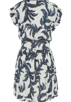 Discount s.Oliver Sommerkleid Sand-Schwarz Bedruckt