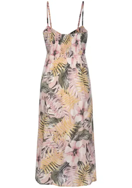 Hot LASCANA Sommerkleid Apricot-Bedruckt