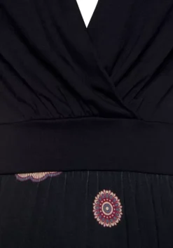 Online Beachtime Sommerkleid Schwarz-Bedruckt