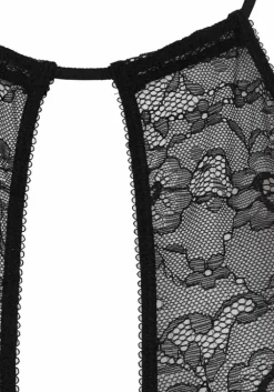 Hot JETTE Spitzentop Schwarz
