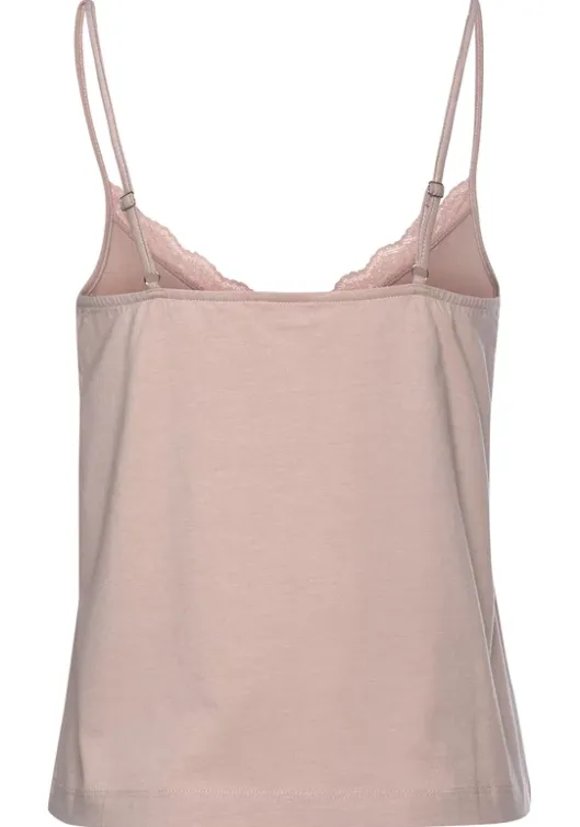 Clearance LASCANA Spitzentop Altrosa