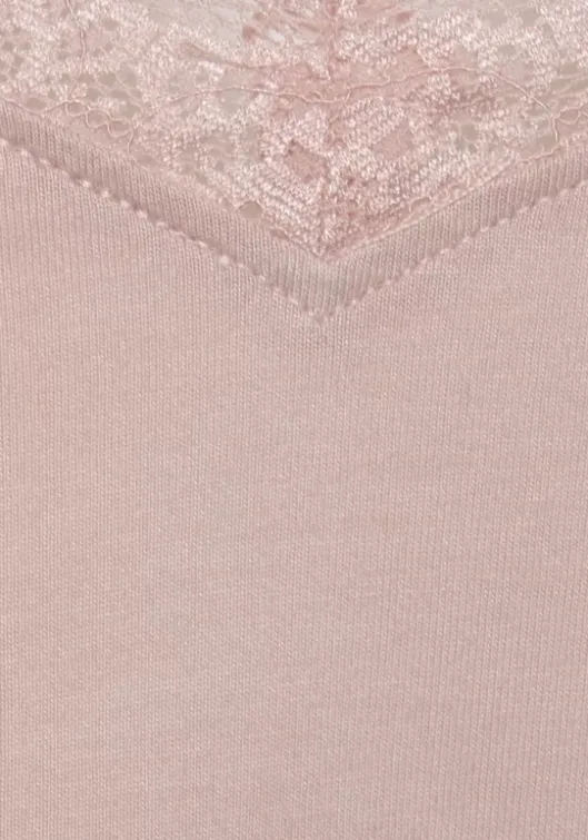 Clearance LASCANA Spitzentop Altrosa