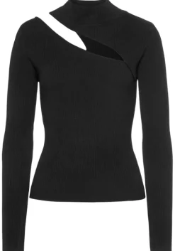 Online LASCANA Stehkragenpullover Schwarz