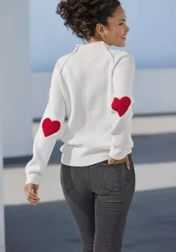 Best LASCANA Stehkragenpullover Wollweis