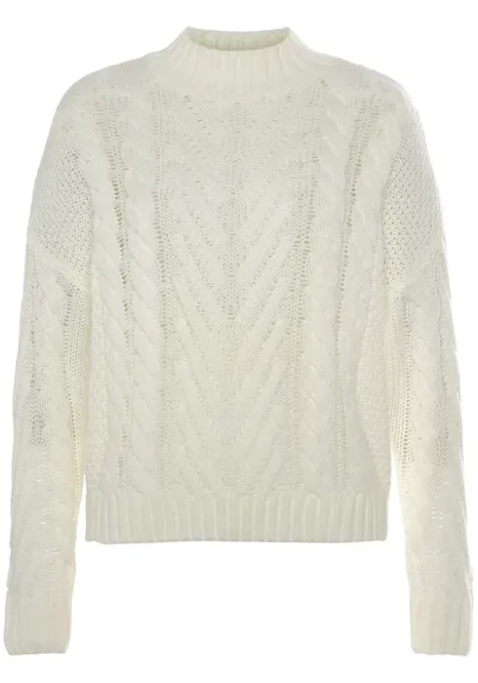 Online LASCANA Stehkragenpullover Creme