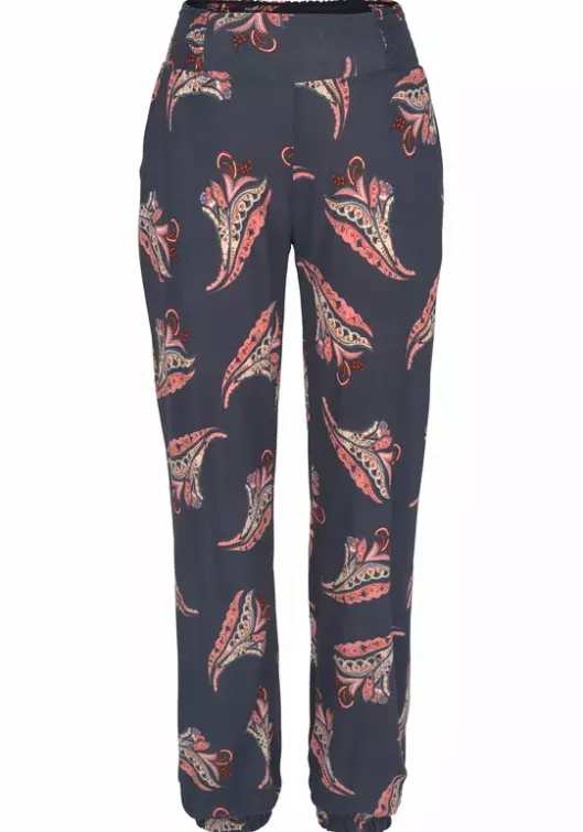 Outlet LASCANA Strandhose Marine-Rose-Bedruckt