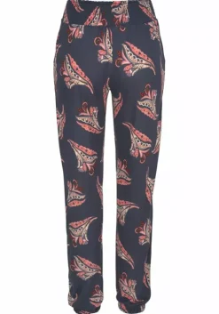 Outlet LASCANA Strandhose Marine-Rose-Bedruckt